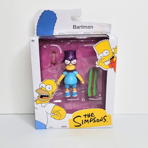 Bartman The Simpsons Jakks 5 in Bart Simpson Action Figure - NEW SEALED BOX - Picture 1 of 13